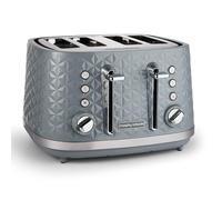 Morphy Richards 4-Slice Toaster Vector Grey 7 Settings, Cord Tidy, 248135