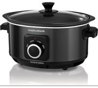 Morphy Richards Slow Cooker Sear and Stew 460012 3.5L Black Slowcooker