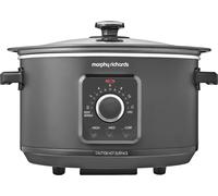 Morphy Richards Easy Time 3.5L Slow Cooker - Black - Keep Warm Function - Aluminium - 460021