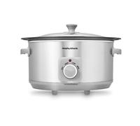 Morphy Richards 461014 Sear & Stew 6.5 Litre Aluminium Slow Cooker, One-Pot Solution, Brushed Stainless Steel