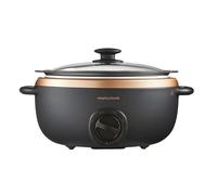 Morphy Richards 461016 Sear & Stew Slowcooker 6.5L, Dishwasher Safe - Black