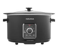 Morphy Richards Easy Time 6.5L Slow Cooker - Black - Keep Warm Function - Aluminium - 461021