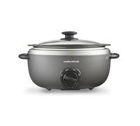 Morphy Richards 461022 Slow Cooker, Aluminium, 240 W, 6.5 liters, Titanium