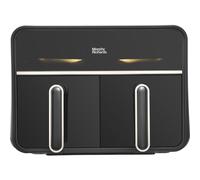 Morphy Richards 480020 Double Drawer Air Fryer - Black, 3.6L Capacity per Drawer, 14 Settings, Overheat Protection