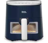 Morphy Richards 4L Digital Air fryer with Viewing Window, Family Size, Energy Saving, Touch Screen, 8 Presets, Non Stick Basket, 1300W, Midnight Blue