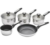 MORPHY RICHARDS 5-piece Cookware Set - Stainless Steel, Stainless Steel