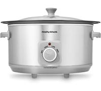 Morphy Richards 6.5L Aluminium Slow Cooker One-Pot Brushed Stainless Steel