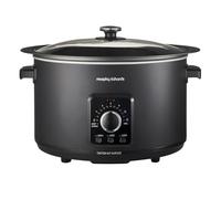Morphy Richards Easy Time 6.5L Slow Cooker - Black - Keep Warm Function - Aluminium - 461021