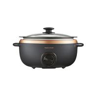 Morphy Richards 6.5L Sear and Stew Slow Cooker 240W Black & Rose Gold 461016