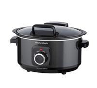 Morphy Richards 6.5L Sear and Stew Slow Cooker with Detachable Hinged lid, Shatter Resistant Aluminium Pot, 3 Heat Settings, Hob Proof, Easy Clean,