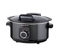Morphy Richards 461020 Sear & Slow Cook 6.5L Slow Cooker with Hinged Lid, 163 W, Black