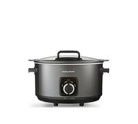 Morphy Richards 461020 Sear & Slow Cook 6.5L Slow Cooker with Hinged Lid, 163 W, Black
