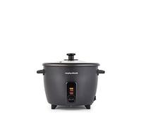 Morphy Richards Rice Cooker, 1.5L, 8 Cups, Compact, Automatic Cooking, User Friendly, Non-stick Aluminum Inner Pot, Glass Lid, Easy Clean, Keep Warm, Includes Steam Tray and Accessories, 471001