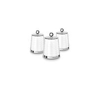 Morphy Richards 978054 Dimensions Set of 3 Round Kitchen Storage Canisters, White, One size