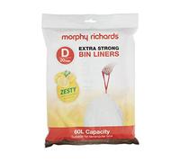 Morphy Richards Extra-Strong Lemon-Scented Bin Liners, 60L, Size 20 Pack