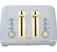 Morphy Richards Accents 4 Slice Toaster, Soft Gold Collection, Variable Browning, Removable Crumb Tray, Cord Storage, Non-slip, 2200W, Ocean Grey, 242046