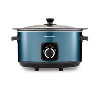 Morphy Richards Accents 6.5L Sear & Stew Slow Cooker, Shatter Resistant Non Stick Aluminium Pot, Single Pot Cooking, 3 Heat Settings, Hob Proof, Glass