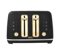 Morphy Richards Accents Gold 4 Slice Toaster - Black