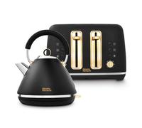Morphy Richards Accents Kettle And Toaster Black Set