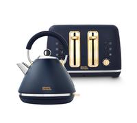 Morphy Richards Accents Kettle And Toaster Navy Set