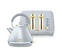 Morphy Richards Accents Kettle and Toaster Set (Ocean Grey)