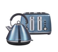Morphy Richards Accents Metallic Kettle & Toaster Bundle in Blue Morphy Richards Blue