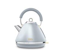 Morphy Richards Accents Pyramid Kettle, Soft Gold Collection, 1.5L, 3KW Rapid Boil, Removable Filter, 360 Cordless Base, Easy View Water Window, Ocean Grey, 102046