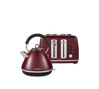 Morphy Richards Accents Pyramid Kettle & Toaster Rhubarb Brown