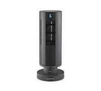 Morphy Richards Air Flex 14" Tower Fan with Built-In Device Charger, Compact Design, Powerful DC Motor, Touch Panel Control, 90° Oscillation, 7 Hour Timer, 6 Speed Settings, Grey, 820251