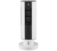 Morphy Richards Air Flex Portable 14” Rechargeable USB Tower Fan - White, White