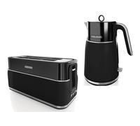 Morphy Richards Black Signature Opulent Jug Kettle & 4 Slice Toaster