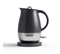 Morphy Richards Cassini Jug Kettle, 1.7L, 3Kw Rapid Boil, Precision Pour Spout, Boil Dry Protection, Cord Storage, Anti-Limescale Filter, Moonless Night Black & Silver, 103020
