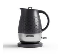 Morphy Richards Cassini Jug Kettle, 1.7L, 3Kw Rapid Boil, Precision Pour Spout, Boil Dry Protection, Cord Storage, Anti-Limescale Filter, Moonless Night Black & Silver, 103020