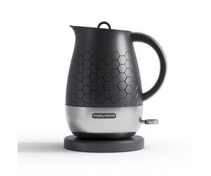 Morphy Richards Cassini Jug Kettle, 1.7L, Moonless Night, Textured Black - 103020
