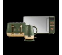 Morphy Richards Cassini Kettle, Toaster, Microwave Olivine Bundle
