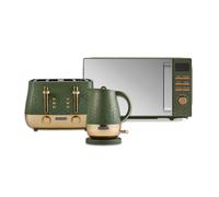 Morphy Richards Cassini Kettle, Toaster, Microwave Olivine Green Bundle