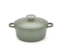 Morphy Richards Cast Aluminium Casserole, 20cm/2.3L, Non Stick Coating, Lightweight Design, Oven Safe, Self-Basting, Suitable for all Hobs, Green, 851000