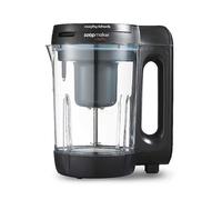 Morphy Richards 1.6L Clarity Soup Maker, Portion Control, 9 Featured Settings, Smart Response Technology, Keep Warm, Soup and Smoothie Maker, White & Black, 501050