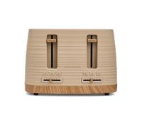 Morphy Richards Clay 4 Slice Brown Toaster, Wide Slots, High Lift, Anti-Slip Rubber Feet, Removable Crumb Tray, Cancel, Reheat, Defrost, Integrated Cord Storage, Felspar, 243100