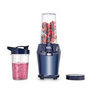 Morphy Richards Compact Personal Blender, 2 x Cups with Lids, Smoothie Maker, 3 Pre-settings, Dishwasher Safe, 1000w, Midnight Blue, 403060