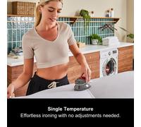 Morphy Richards Compact Travel Iron, Non Stick Soleplate, 5 to 10g Steam Rate, Fast Heat Up, 40ml Water Tank, Dual Voltage 115v to 230v, 400W, Grey,