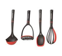 Morphy Richards Cooking Utensil Set - Potato Masher, Ladle, Whisk & Solid Spoon | Heat Resistant Kitchen Tools | 951252
