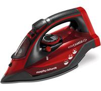 Morphy Richards Cordless Steam Iron, 2400W, Non-Stick Ceramic Soleplate, Red