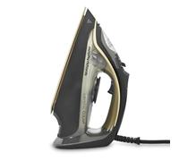 Morphy Richards Crystal Clear Steam Iron, Ceramic Non-stick Soleplate, 120g Steam Boost, 35g Steam Output, 350ml Water tank, Self-Clean, Auto Switch off, 2.5m Cord, 2400W, Gold & Black, 300302