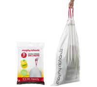 Morphy Richards Custom Fit Lemon Scented Bin Liners, White, Size B, 42/50 Litres, Pack of 20