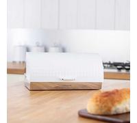 Morphy Richards 978051 Dimensions Roll Top Bread Bin, White