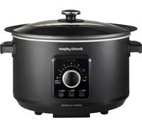 Morphy Richards 3.5L Easy Time Slow Cooker, Automatic Heat Settings, Keep Warm Mode, Hob Proof, Countdown Indicator, Dishwasher Safe Pot, Matte Black, 460021