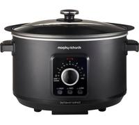 Morphy Richards Easy Time 3.5L Slow Cooker - Black - Keep Warm Function - Aluminium - 460021