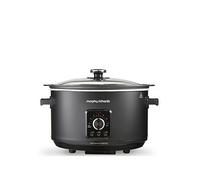 Morphy Richards Easy Time 6.5L Slow Cooker - Black - Keep Warm Function - Aluminium - 461021