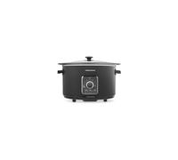 Morphy Richards Easy Time 6.5L Slow Cooker - Black - Keep Warm Function - Aluminium - 461021